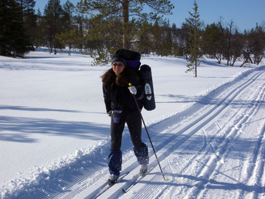 Lyžařská turistika ve finském Laponsku