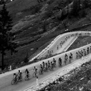 Výjezd do alpského sedla na Giro d´Italia